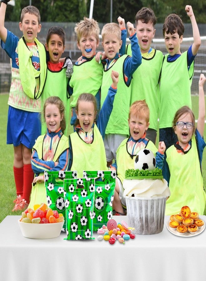 Nelisylux Soccer Goodie Bags, Soccer Gift Bags, 50Pcs Soccer Party Favors Soccer Snack Bags Candy Goody Treat Bags for Soccer Themed Party Favors Birthday Theme Sports Events Football Birthday Party Decorations - Image 5