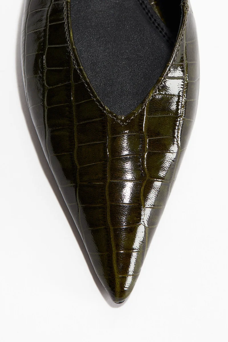 H&M Leather slingbacks