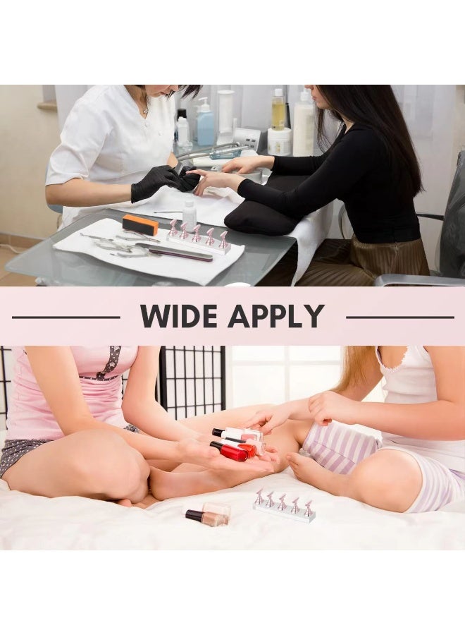 قاعدة تدريب الأظافر الاصطناعية من الأكريليك مع حامل أظافر شفاف عالي ورف عرض للأظافر الموجية السميكة وحامل أظافر شطرنج - Image 5