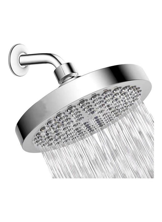NIBEMINENT High Pressure Shower Head Silver 6inch - Image 1
