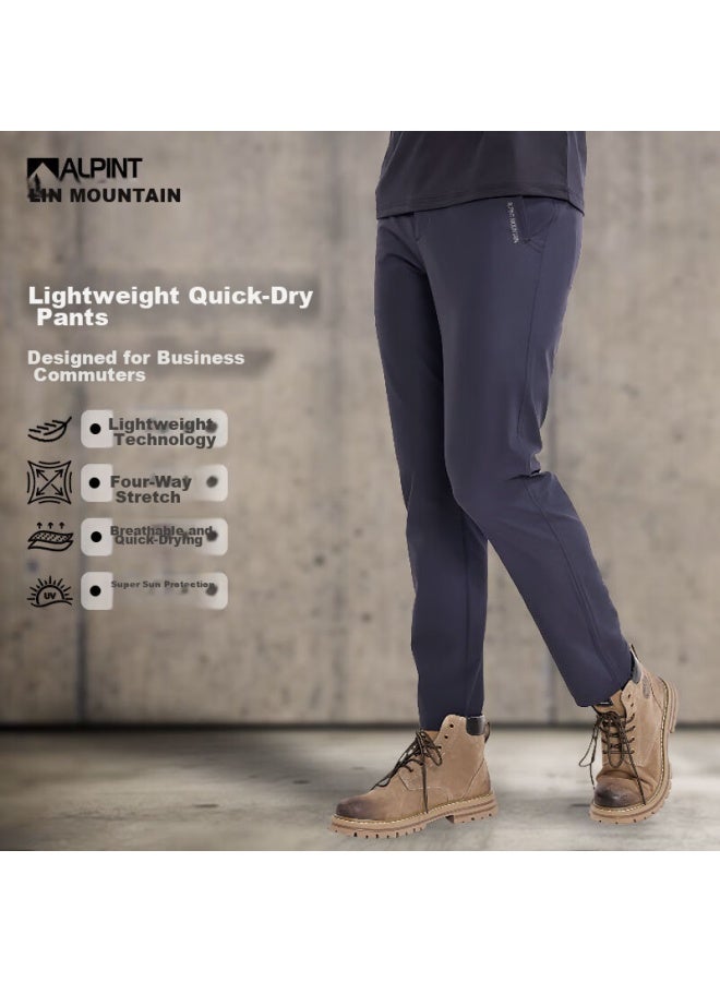 Alpint Mountain Men's Summer Quick-dry Pants, Lightweight Breathable Elastic Hiking Trousers, Outdoor Pants For Mountaineering And Trekking - Image 1