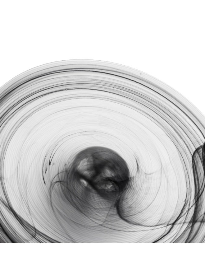 هوست صحن تقديم زجاج فاخر بقاعدة لون أسود مطفي مقاس 32 سم - Image 4