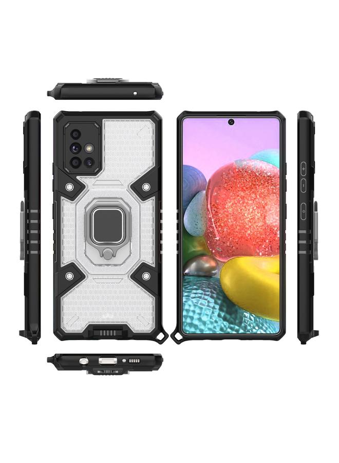 اس-توب جراب لهاتف Samsung Galaxy A71 5G مصنوع من مادة PC+TPU مع حلقة حماية - Image 3