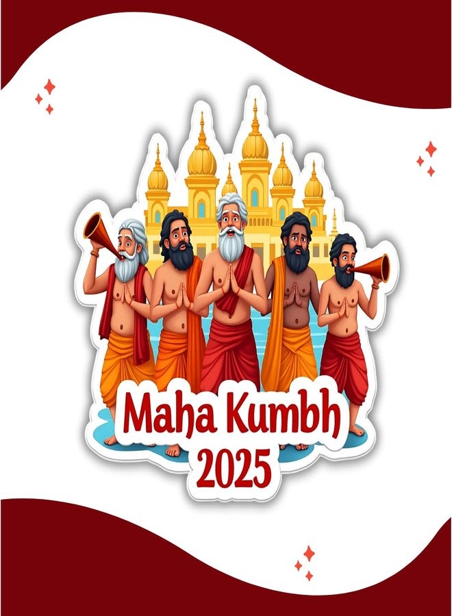 GiftODay Mahakumbh Theme Souvenir Wooden Fridge Magnet for Refrigerator - MAHAKUMBH Printed Magnet for Office, Kitchen and Home Decoration | Pilgrimage Maha Kumbh Mela Memories Souvenir Gift - Image 5