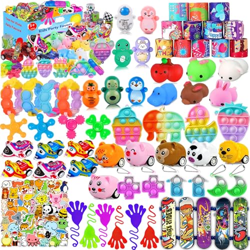 Kaisbro 124 Pcs Party Favors for Kids 48 Birthday Gift Toys Goodie Bag Stuffers Treasure Box Carnival Prizes Gifts Classroom Pinata Bags Filler Boys and Girls 812 - Image 1