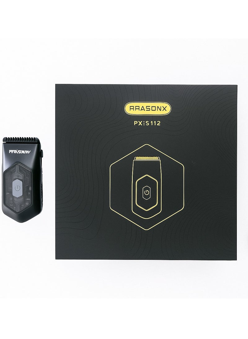 براسونكس "Prasonx PX‑S112 – ماكينة حلاقة متعددة الوظائف، مقاومة الماء، شحن سريع USB‑C، تشغيل مستمر 60 دقيقة" - Image 4