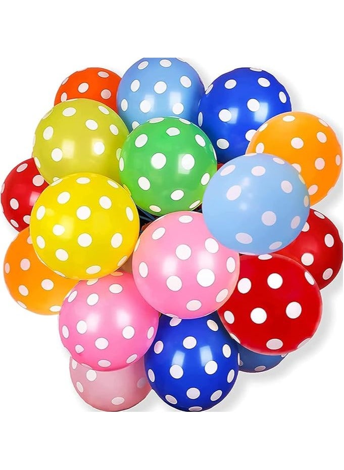 Boxwoods 50 PCS Of Multicolor Polka Dot Balloons - Image 2