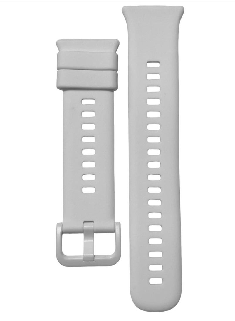 سوار رياضي من السيليكون لساعة هواوي فيت 2 بسوار سيليكون بلون نقي ابيض - Image 2