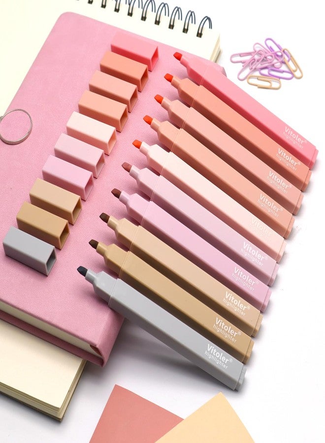 Vitoler Highlighters Assorted Colors,10pcs Cute Highlighters Pastel,Multicolor Highlighters for Aesthetic School Supplies - Image 2