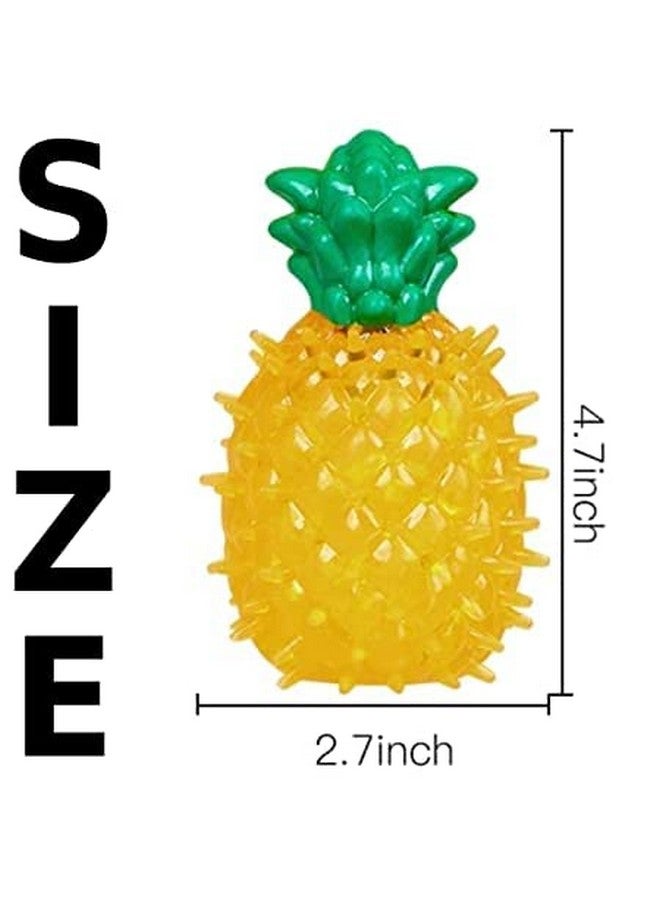 Dog Chew Toy Rubber Anti Bite Squeaky Pineapple Dog Teething Toy Puppy - Image 2