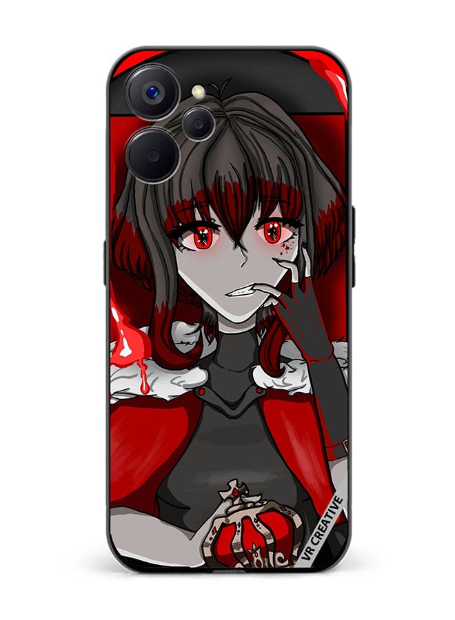 VR CREATIVE Protective Case Cover For Realme 10 5G Portrait Of Anime Character Girl Design Multicolour - Image 1