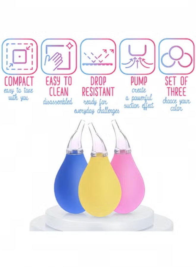 fantasize Nasal Aspirator for Baby Suction Nose - 3Pcs Newborn Baby Nose Sucker Ear Cleaner Toddler Food Baby Medicine Dispenser - Infant Congestion Relief Nose Aspirator for Babies Nose Wash Baby Snot Sucker - Image 4