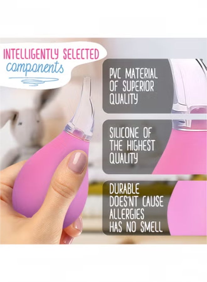 fantasize Nasal Aspirator for Baby Suction Nose - 3Pcs Newborn Baby Nose Sucker Ear Cleaner Toddler Food Baby Medicine Dispenser - Infant Congestion Relief Nose Aspirator for Babies Nose Wash Baby Snot Sucker - Image 3