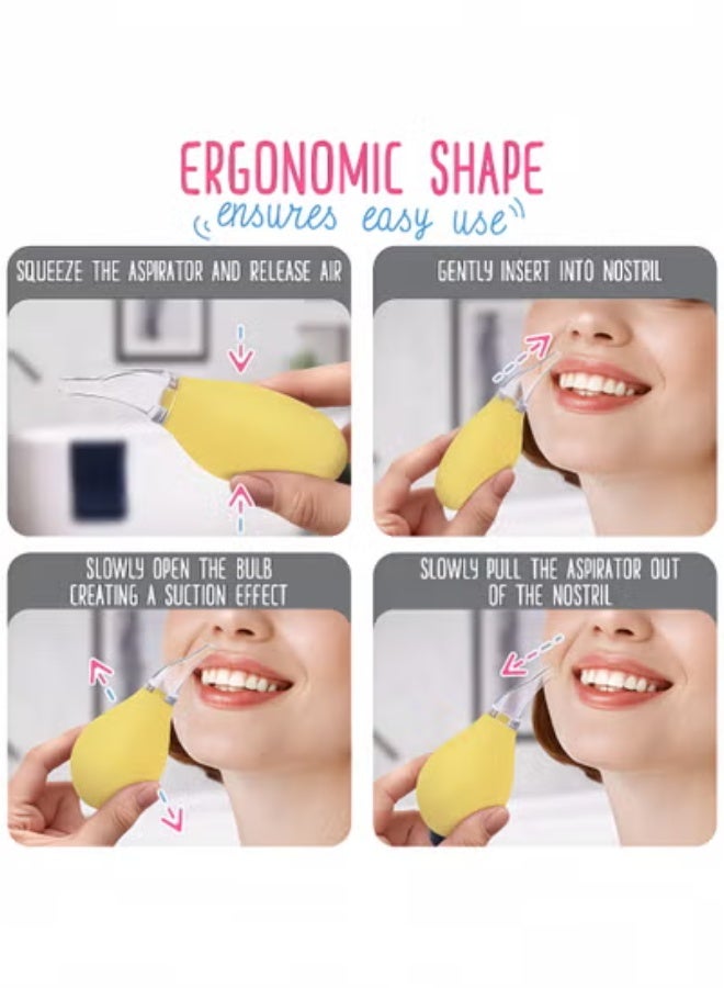 fantasize Nasal Aspirator for Baby Suction Nose - 3Pcs Newborn Baby Nose Sucker Ear Cleaner Toddler Food Baby Medicine Dispenser - Infant Congestion Relief Nose Aspirator for Babies Nose Wash Baby Snot Sucker - Image 5