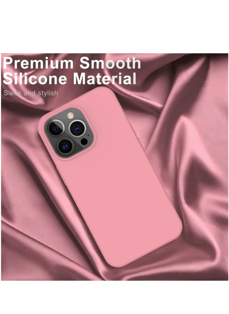 Houmt - iPhone 14 Pro Case with 2 Pack Screen Protectors Liquid Silicone Ultra Slim Shockproof Protective Case Cover for iPhone 14 Pro Soft Anti Scratch Microfiber Lining 6.1 inch - Image 1