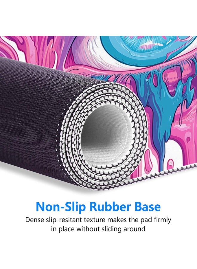 Wilderness Style Eyes Mouse-Pad Mousepad with Non-Slip Rubber Base Gaming Mouse Mat Waterproof Fanny Mousepad Washable Computer Mouse Pads for Laptop Office Home Working - Image 3