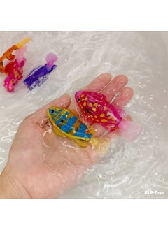 Generic Baby Bathing Luminous Induction Electric Small Fish Play Water Pet Fish Swimming Water Fish Swimming Simulation Clown Fish Toy-Color:Electric Small Fish Luminous Induction (4 Color Random, Specify The Note)-Specifications:Packing Size: 11*15cm, Fish Size: 7.6*3.5CM  - Image 3