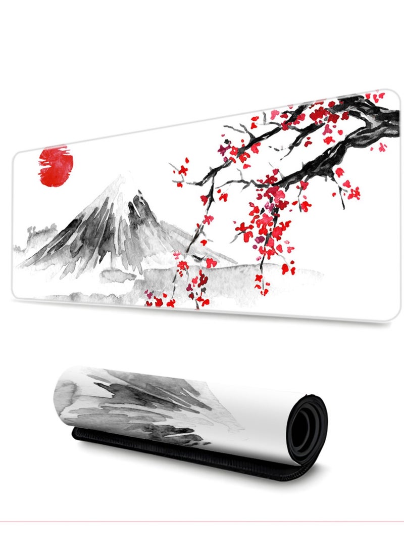 Y&D - Gaming Mouse Pad Extended Large Mat Desk Pad Stitched Edges Mousepad Long Non-Slip Rubber Base Mice Pad(31.5x11.8x0.12 Inch) - Image 1