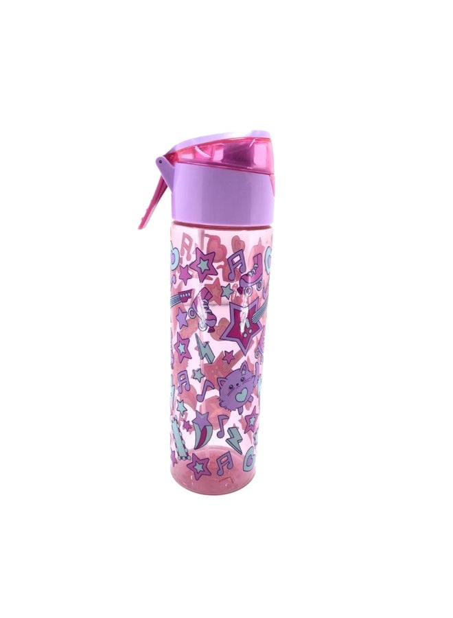 i-kola STAR PURPLE 750ML Kids Water Bottle for School | BPA-Free Plastic Water Bottle for Boys & Girls | Leakproof, Unbreakable, Easy to Drink, Quick Open Lock (TS-9214 B 4) - Image 2