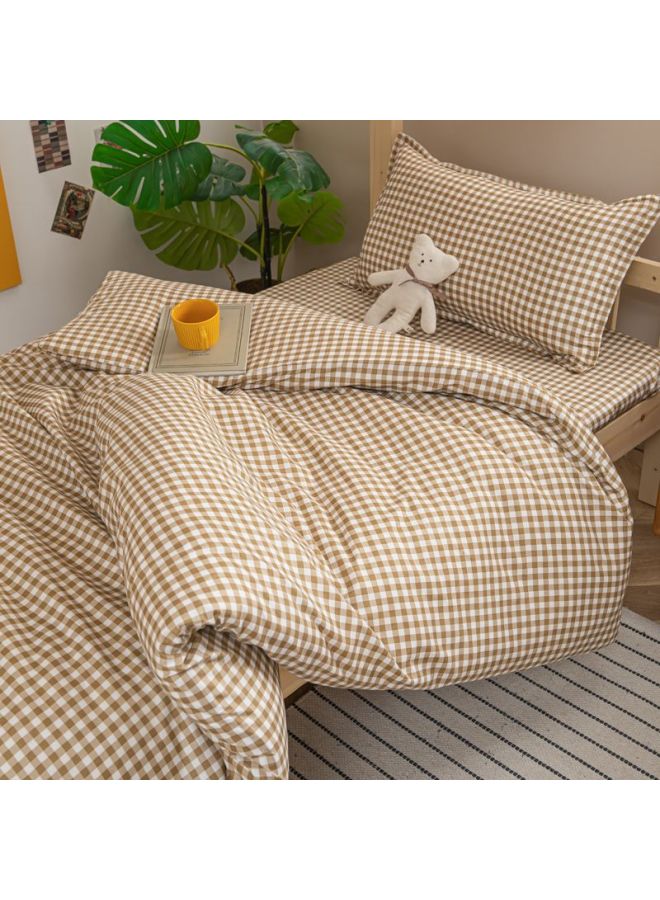 [غطاء لحاف وغطاء وسادة وملاءة] سرير بطابقين علوي وسفلي لرفوف السكن للطلاب الجامعيين - اللون: طازج / مي شياو جيه - المواصفات: [طالب السكن الجامعي - غطاء لحاف + ملاءات سرير + غطاء وسادة] - Image 1