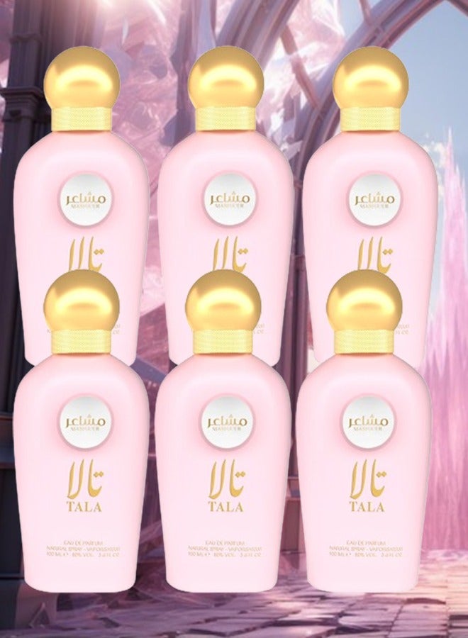 Tala 6 Pieces Tala Mashaeir Perfume EDP 100ML - Image 1