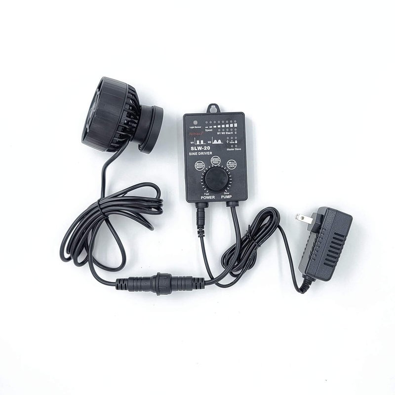 Jebao SLW Wave Maker Flow Pump with Controller for Marine Reef Aquarium (SLW-20, 2641 GPH) - Image 1