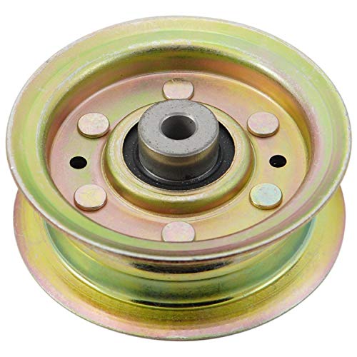 Parts Camp 532173438 Flat Idler Pulley for Husqvarna/AYP/Craftsman 104360X 131494 173438 532173438 John Deere AM103287 AM103480 AM108923 AM37321 Stens 280-623 Mower Pulley for 42" Decks - Image 1