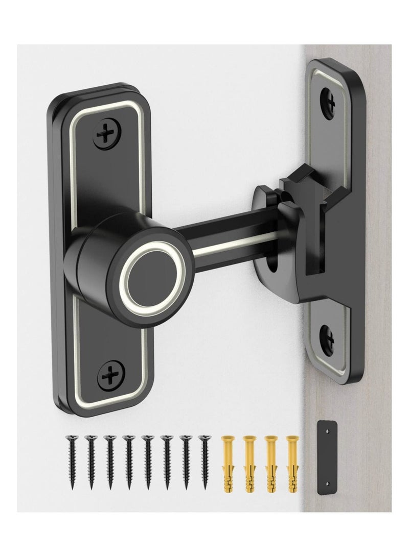 واي آند دي Sliding Barn Door Locks and Latches Hardware 90 Degree Right Angle Heavy Duty Gate Flip Latch Safety Bolt Home Security Lock for Bathroom Garage Bedroom Cabinet  - Image 1
