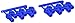 RPM Traxxas Short Rod Ends Blue - Image 3