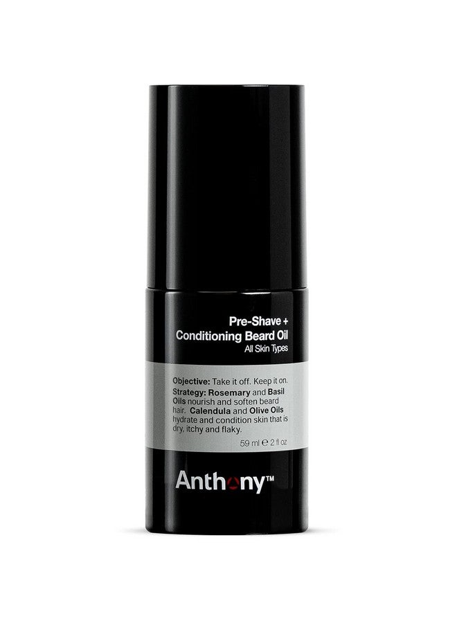 Anthony Nthony Preshave And Conditioning Beard Oil 2 Fl Oz Contains Rosemary Basil Olive And Calendula Oils Hydrates Softens Nourishes And Conditions Skin - Image 1