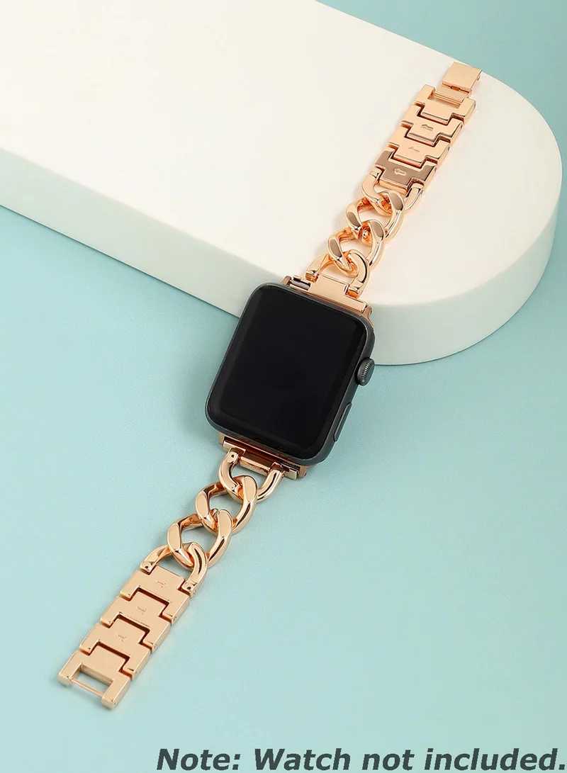 Haute Sauce Solid Stainless Steel Apple Watch Strap For Women | 42mm/44mm/45mm