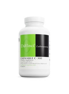 Davinci Labs Chewable C300 Supplement To Support Immune Health Cholesterol And Collagen Production With Vitamin C Pectin And More Glutenfree Orange Pineapple Flavor 90 Vegetarian Tablets  - Image 1