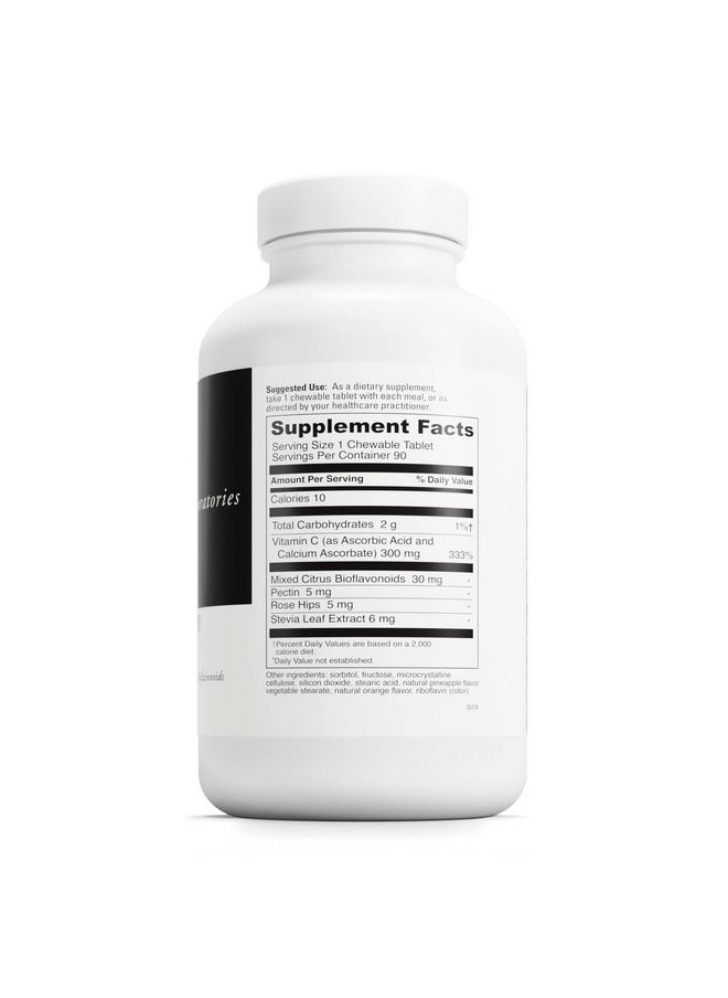 Davinci Labs Chewable C300 Supplement To Support Immune Health Cholesterol And Collagen Production With Vitamin C Pectin And More Glutenfree Orange Pineapple Flavor 90 Vegetarian Tablets  - Image 3