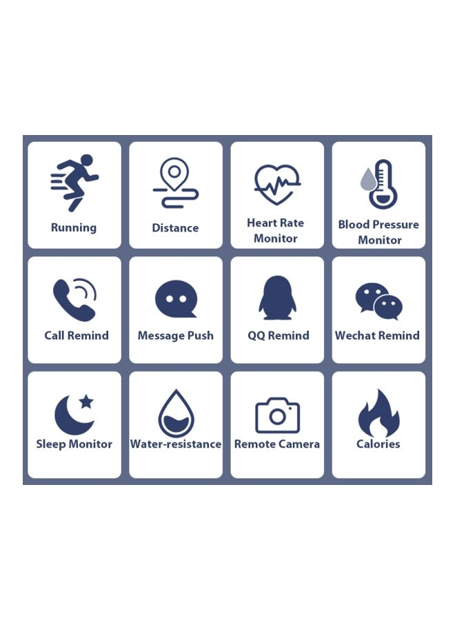 NIBEMINENT 116Plus Fitness Smartwatch Blue - Image 3