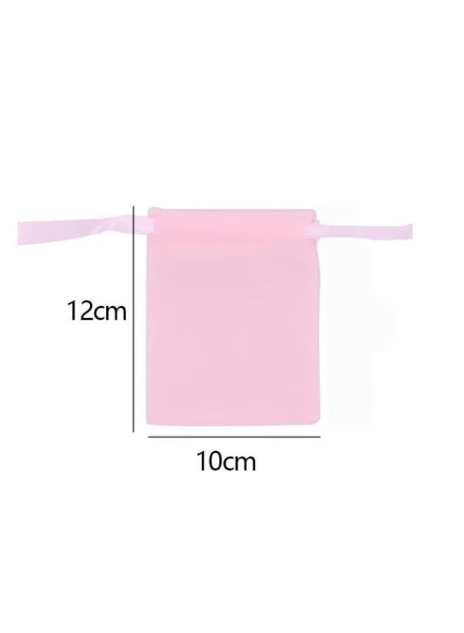 10-Piece Pink Velvet Jewelry Drawstring Bags, Jewelry Gift Bags Storage Bag Packing Bag(10*12cm） - Image 2