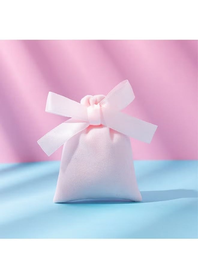 10-Piece Pink Velvet Jewelry Drawstring Bags, Jewelry Gift Bags Storage Bag Packing Bag(10*12cm） - Image 4