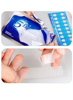 EELHOE 5D White Teeth Whitening Strips Oral Hygiene Care Strip for false Teeth Dental Bleaching System Gel, Dental Whitening Strips, Teeth Whitening Strips Kit, for Coffee Soda Drinkers & Yellow Stains, 7 Sets  - Image 5