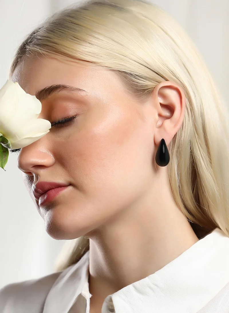 سوهي حلق مجوهرات صناعي صغير بتصميم قطرة الماء المعاصر