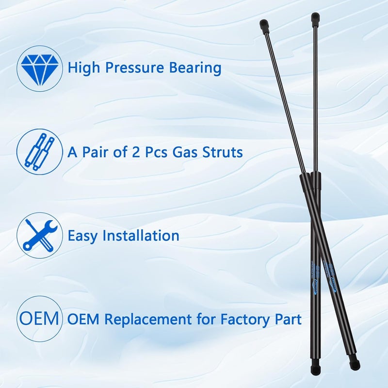 Koaudb 2Pcs Boot Struts for Skoda Octavia Mk2 Combi Estate 1Z5 2004-2013 Rear Tailgate Boot Gas Struts Lift Support System Gas Strut Heavy Duty 480N 492MM Car Tailgate Boot Struts Replace #1Z9827550 - Image 4