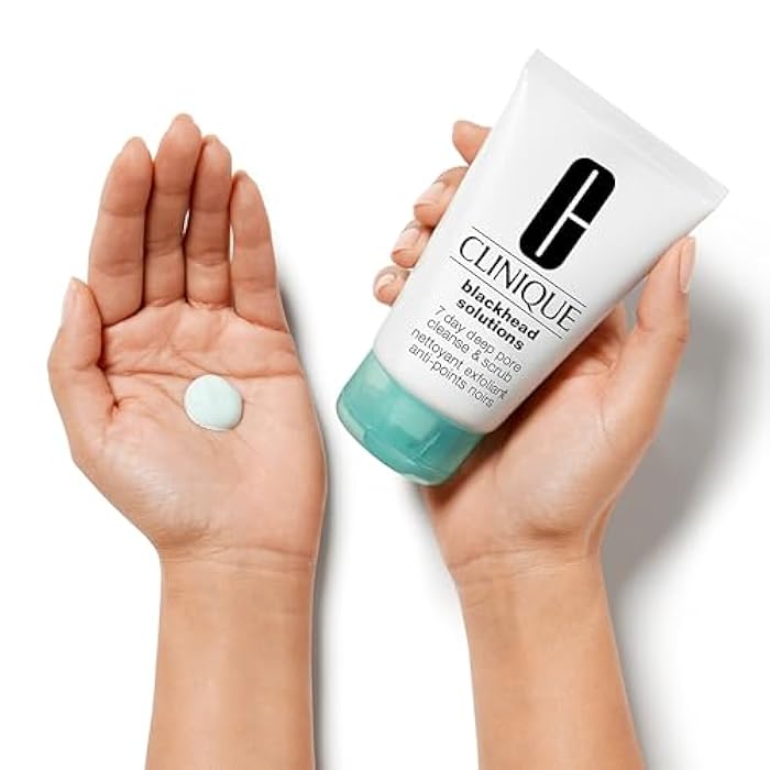 Clinique Blackhead Solutions 7 Day Deep Pore Cleanse & Scrub, Daily Face Cleanser Facial Scrub With Salicylic Acid + Vitamin E For All Skin Types, 4.2 Fl Oz - Image 5