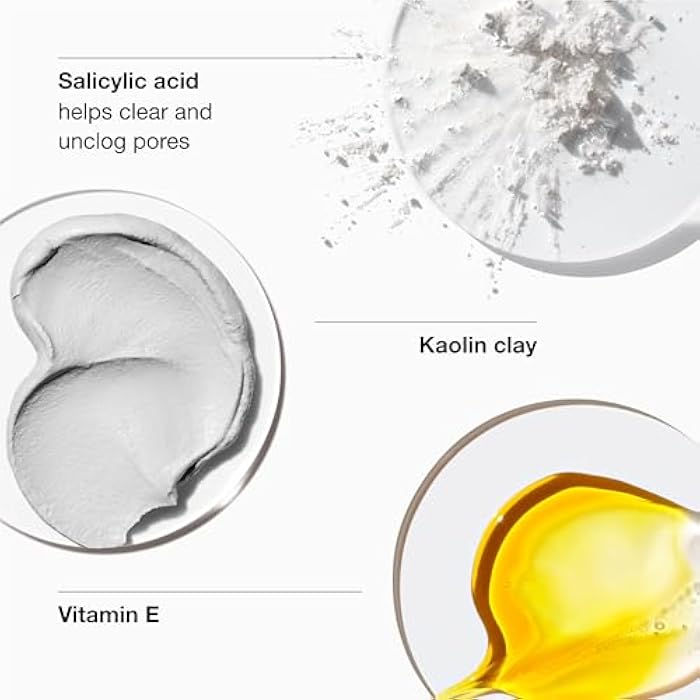 Clinique Blackhead Solutions 7 Day Deep Pore Cleanse & Scrub, Daily Face Cleanser Facial Scrub With Salicylic Acid + Vitamin E For All Skin Types, 4.2 Fl Oz - Image 3