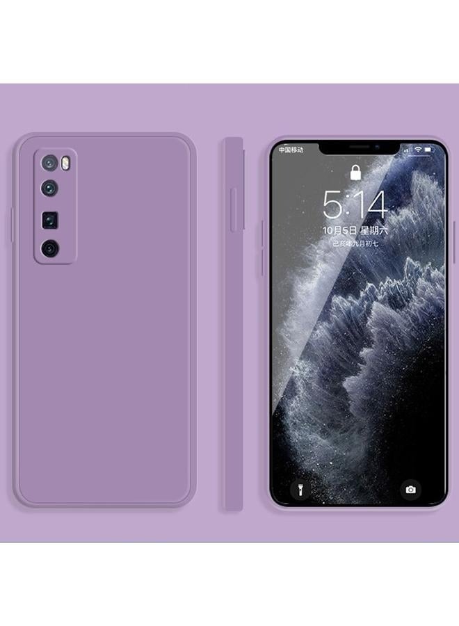 Case For Huawei nova 7 Pro 5G – Solid Color Imitation Liquid Silicone Straight Edge Drop-proof Full Coverage Protective Case - Image 1