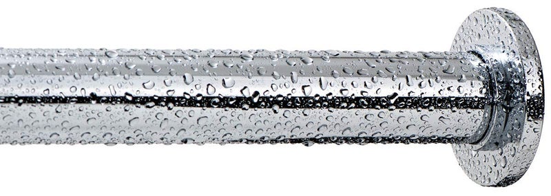Ivilon Tension Curtain Rod - Spring Tension Rod for Windows or Shower, 54 to 90 Inch. Chrome - Image 2