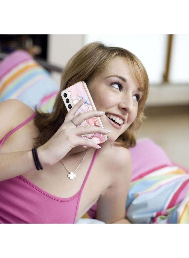 S-TOP Case For Samsung Galaxy S22+ 5G Electroplating Marble IMD TPU Phone Case - Image 5