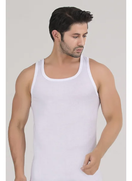 سينسو Men's Undershirt Cotton 2 Pack White EAT7003