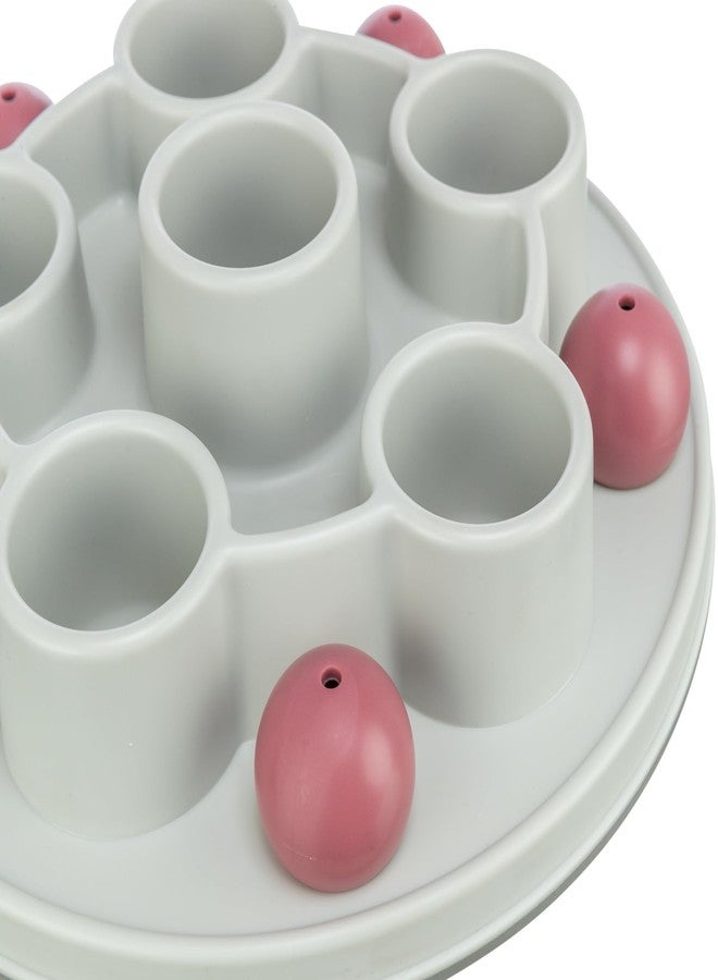 تريكسي لعبة تريكسي التفاعلية للقطط - لعبة استراتيجية خماسية الأضلاع - لعبة تفاعلية للقطط المنزلية بمستويين من التحدي - لعبة ألغاز تغذية بطيئة مع حجيرات للمكافآت - 11 بوصة، قطر 28 سم - Image 4