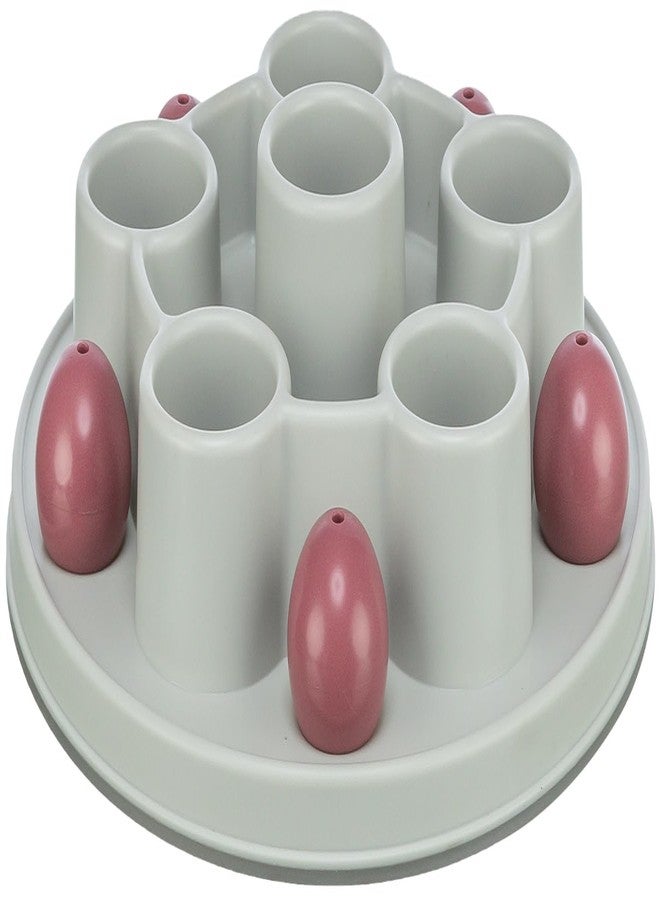 تريكسي لعبة تريكسي التفاعلية للقطط - لعبة استراتيجية خماسية الأضلاع - لعبة تفاعلية للقطط المنزلية بمستويين من التحدي - لعبة ألغاز تغذية بطيئة مع حجيرات للمكافآت - 11 بوصة، قطر 28 سم - Image 1