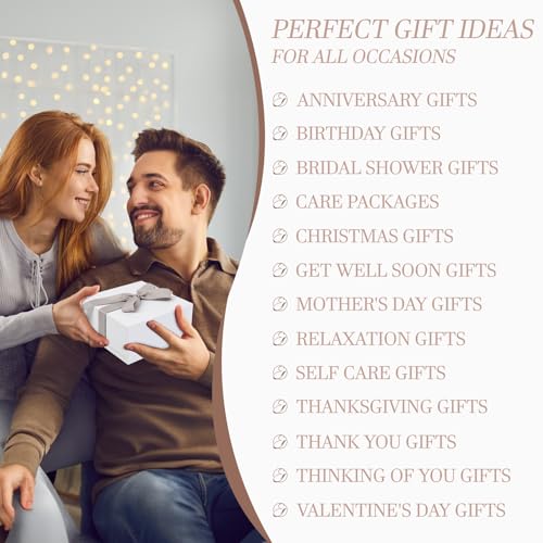 EXTALOW Spa Gifts for Women Bath and Body Gift Basket Christmas Gifts Coconut Lavender Home Spa Set Self Care Gift for Mom Sister Her Wife Birthday Gifts Spa Kit Care Package Thank You Gift - Image 5