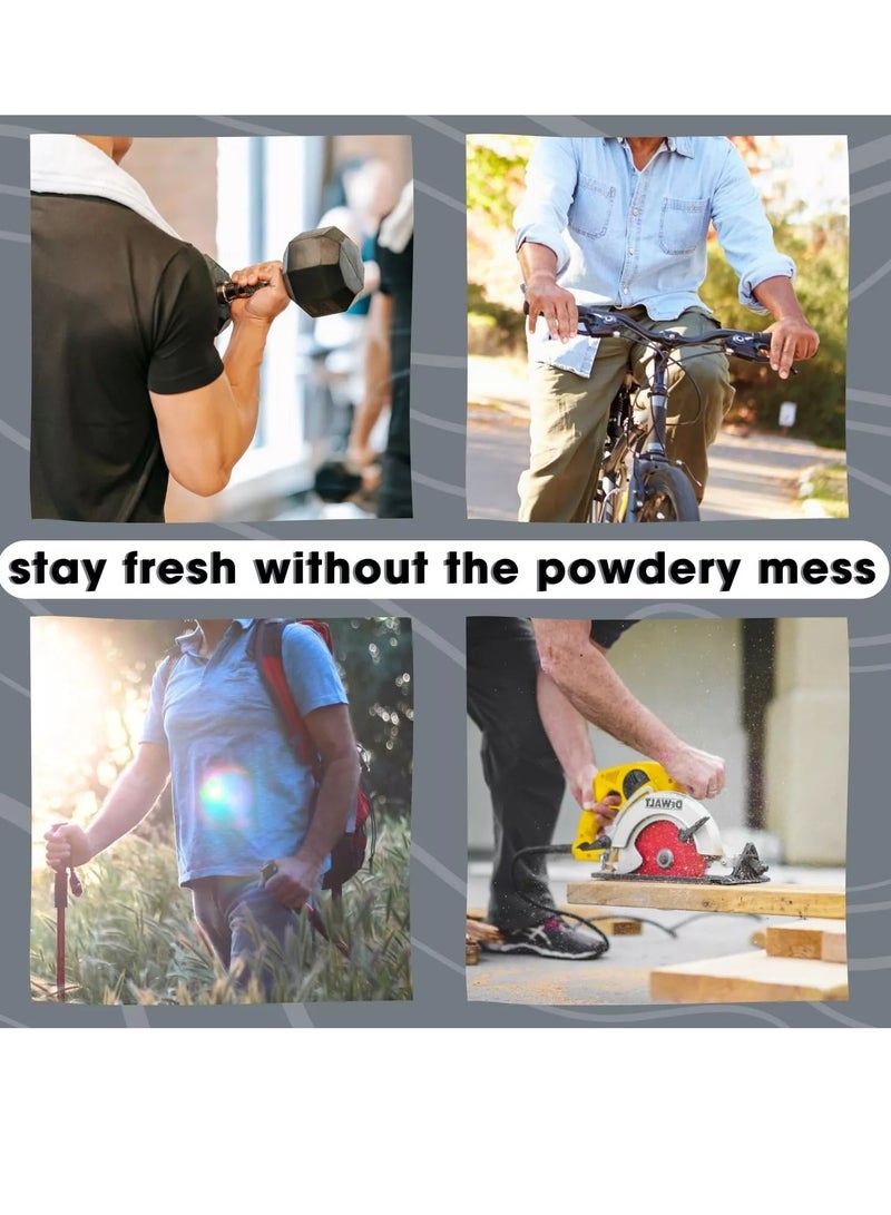 Fresh Body FB Fresh Balls For Men: Anti Chafing Ball Deodorant Cream To Powder For Men’S Groin, Private Parts | Comfort Lotion Is Aluminumfree & Talcfree, 100 ml - 3 pieces - Image 3