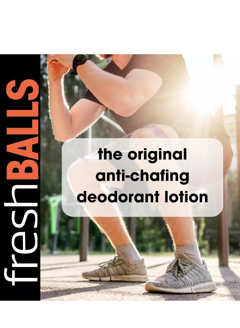 Fresh Body FB Fresh Balls For Men: Anti Chafing Ball Deodorant Cream To Powder For Men’S Groin, Private Parts | Comfort Lotion Is Aluminumfree & Talcfree, 100 ml - 3 pieces - Image 4